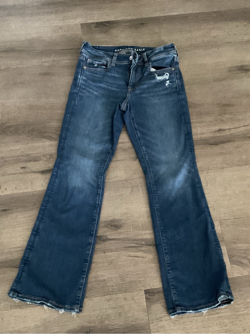 American Eagle Outfitters Dark Blue Flare Jeans